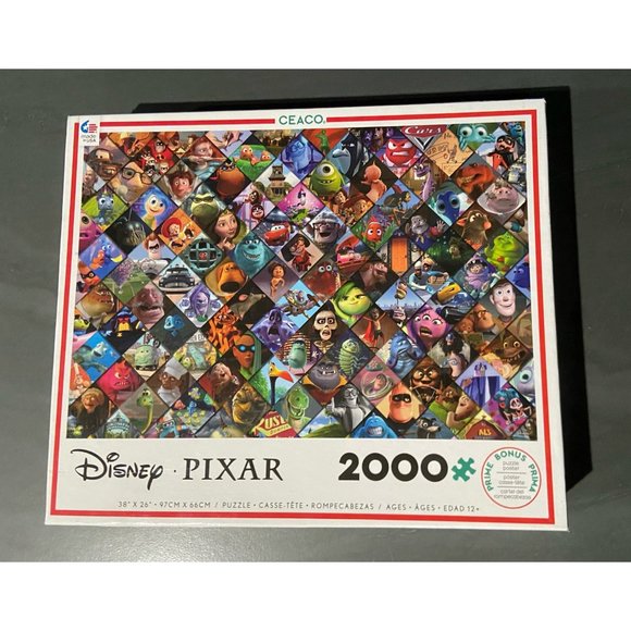 Disney Pixar Jigsaw Puzzle - MOVIE CLIPS 2000 pieces Ceaeco - Picture 1 of 1